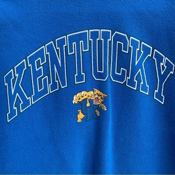 Vintage Kentucky Wildcats Hooded Sweatshirt 80s 90s Logo - Picture 4 of 6